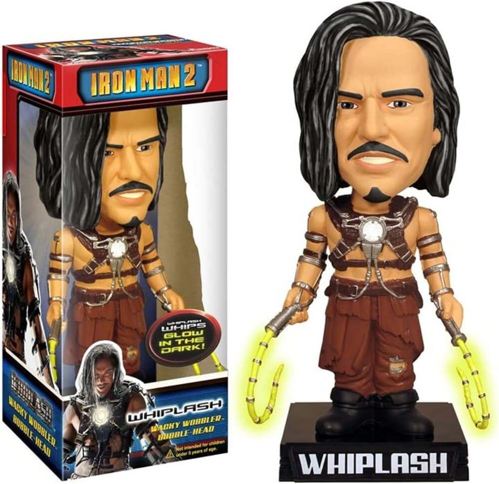NEW Funko Iron Man 2 "Whiplash" Wacky Wobbler Glow In The Dark Bobble-Head 2010